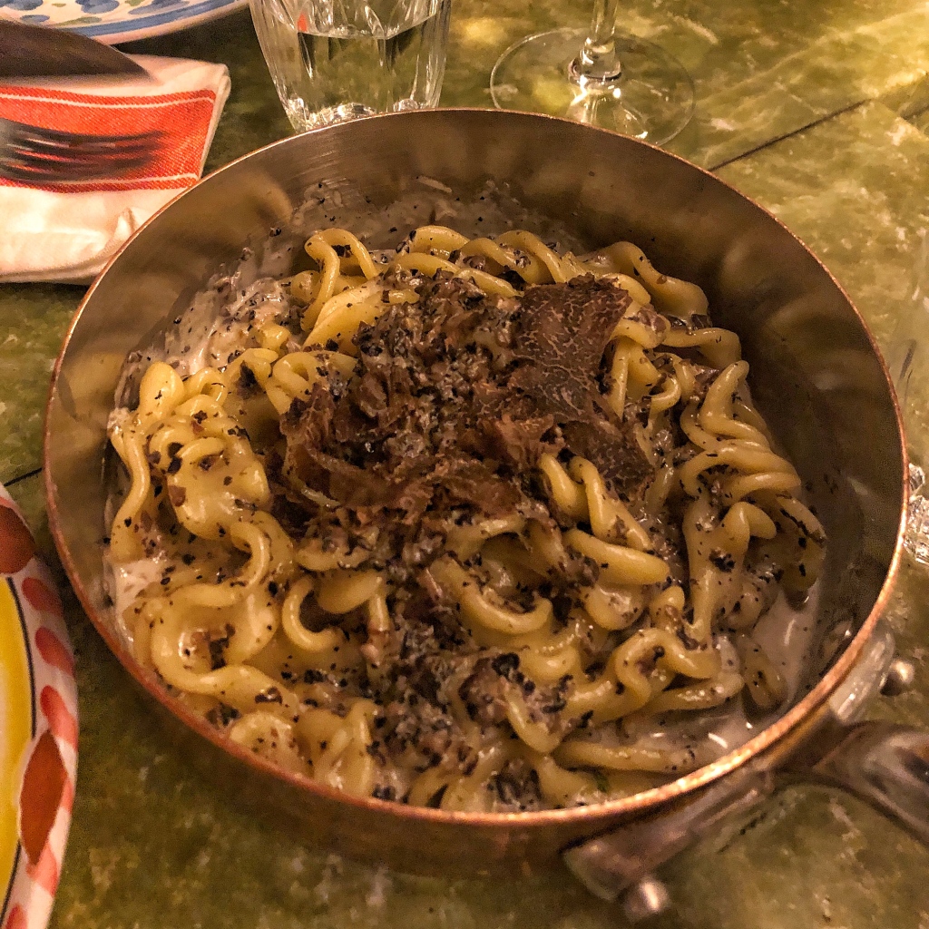 Truffle pasta at Big Mamma Paris
